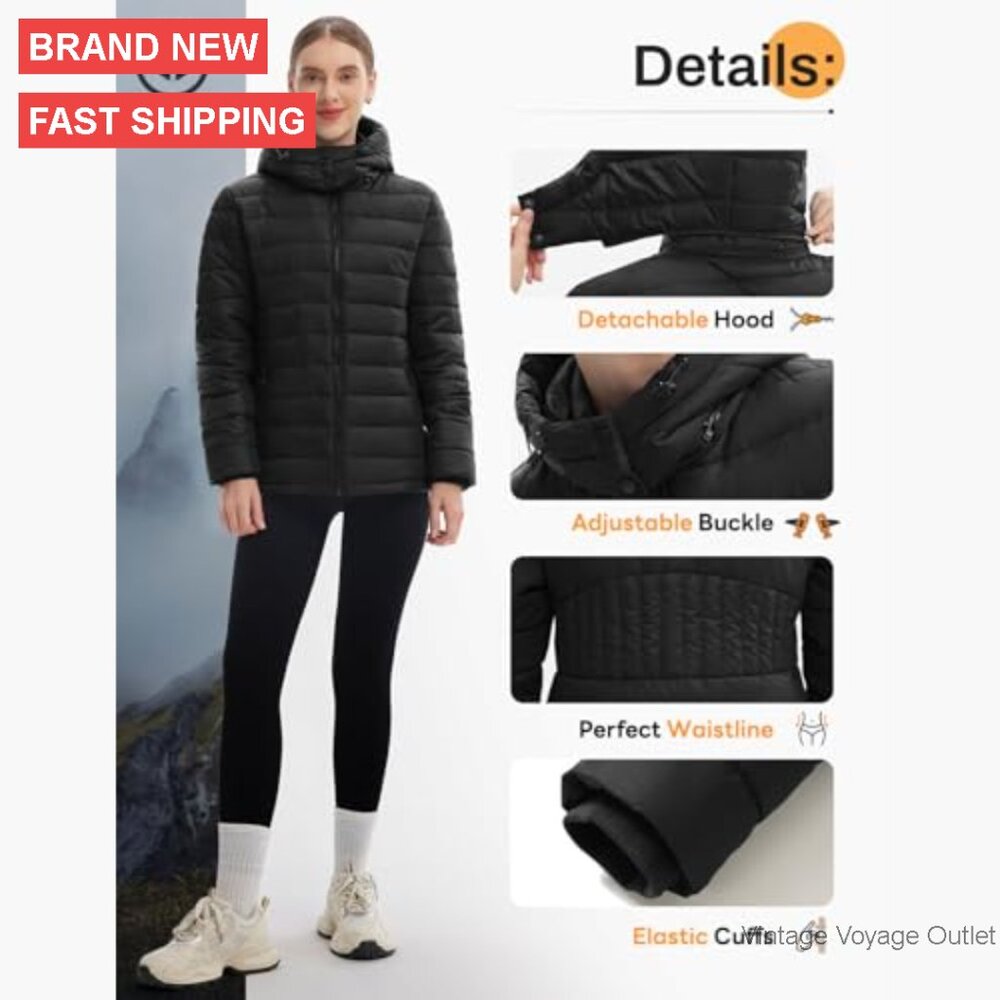 Packable Puffer Jacket Lightweight Waterproof Win… - image 6
